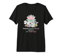 Encontrar la Paz Interior con un Padre Estresado de Seis años Camiseta Premium