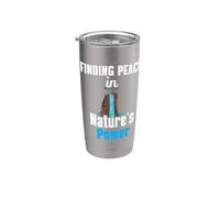 Encontrar la paz naturaleza poder cascada Niágara recuerdo familiar Vaso térmico de acero inoxidable de doble pared
