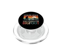 Encontré a Jesús Todavía Buscando Bigfoot Retro Sasquatch PopSockets PopGrip para MagSafe