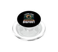 Encontré a Jesús todavía Buscando Bigfoot Sasquatch Christian PopSockets PopGrip para MagSafe