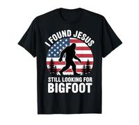 Encontré a Jesús todavía Mirando Bigfoot Camiseta