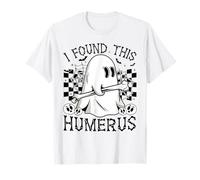 Encontré este divertido esqueleto de fantasma de Halloween para mujer Camiseta