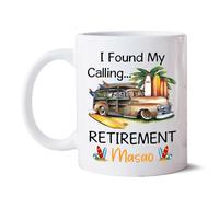 Encontré Mi Vocación: La Jubilación Tazón Graciosa Tazas Té Cerámica Tazas De Regalo Regalos Divertidos Para Novios Trabajo Familiares 330 Ml