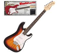 Encore Blaster E60 - Paquete de guitarra eléctrica Sunburst, incluye guitarra, bolsa, correa, afinador, amplificador y accesorios, cuerpo sólido de doble corte, lecciones en línea incluidas, guitarra