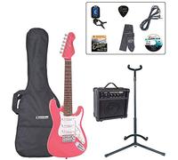 Encore EBP-E375PK 3/4 eléctrico de tamaño. Guitarra de Trajes - rosa