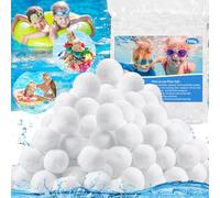 ENCOUN Bolas Filtro Piscina, 700g Bolas Depuradora Piscina, Sustituye a 25kg de Arena Depuradora, Filtro de la Piscina, Reutilizable Bolas Algodon Filtro de Piscina para Varios Filtros de Arena