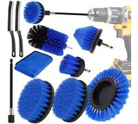 ENCOUN Cepillo para Taladro, 10 Piezas Eléctrico Cepillos Taladro Multifuncionales, Cepillo para Limpieza de Grietas, Cepillo Taladro Limpieza Kit para Baño, Cocina, Paredes, Piso Azulejo, Ventanas