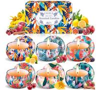 ENCOUN Vela Aromática, 6 Piezas para Regalo, Velas de Cera de Soja Natural, Juego de Velas Perfumadas para Yoga, Baño, Dormitorio, Aniversario, Madre, Día de San Valentín
