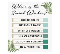Encouraging Farmhouse Wall Art - Social Work Themed Poster, Thoughtful Gift for Counselor, Therapist Appreciation or New Office Decor(Unframed,16x24inch(40x60cm))