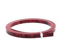 Encuadernación de celuloide para guitarras acústicas y clásicas, herramienta de incrustación de cuello y cuerpo, tamaño 1600 x 6 mm (rojo)