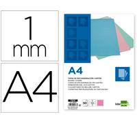 Encuadernación Tapa Cartulina A4 1 mm Rosa Pack de 50 Unidades