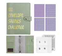 Encuadernador de desafío sobre | 100 sobres Challenge Binder | Libro económico de 100 sobres para ahorrar dinero Kit de desafío para ahorrar dinero, regalo como libro de desafíos para amantes