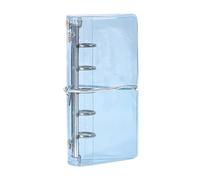 Encuadernador de presupuesto con anillos: práctico y versátil, seguro para contenidos, planificador de hojas sueltas reciclable, correa transparente para niños, niñas, jóvenes, adolescentes, hogar