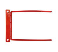 Encuadernador Fastener Q-connect Plastico D-clips Color Rojo Caja De 100 Unidades