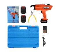 Encuadernadora de armaduras, 8-34 mm12 V, máquina de encuadernación eléctrica, 0,8 s, encuadernación rápida, dispositivo de flejado manual totalmente automático, para estructuras de hormigón armado