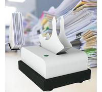 Encuadernadora de papel de 20 W, escritora automática de cheques de 2800 r/min, elimina restos de papel y estática, organizador para papel A4/A5/A6