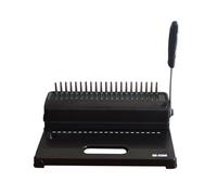 Encuadernadora, Máquina encuadernadora con clip GD-3300 Máquina perforadora de 21 agujeros Tipo peine Máquina encuadernadora manual de textos contractuales