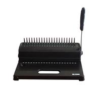 Encuadernadora, Máquina encuadernadora con clip GD-3300 Máquina perforadora de 21 agujeros Tipo peine Máquina encuadernadora manual de textos contractuales