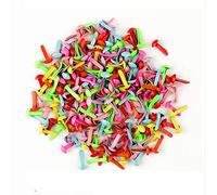 Encuadernadores,200 PCS Mini Brads Sujetadores de Papel de Metal Sujetadores Brad de Colores Redondos Encuadernadora para Estampado Artesanal Álbum de Recortes DIY 5.5 * 11MM