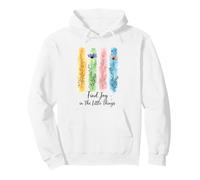 Encuentra alegría en Las pequeñas Cosas Lindas afirmaciones Florales de Primavera Sudadera con Capucha
