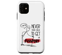 Encuentra el amor en el extranjero Citas modernas Meme Passport Bros Carcasa para iPhone 11