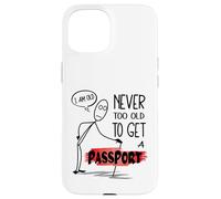 Encuentra el amor en el extranjero Citas modernas Meme Passport Bros Carcasa para iPhone 15