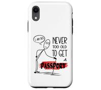 Encuentra el amor en el extranjero Citas modernas Meme Passport Bros Carcasa para iPhone XR
