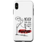 Encuentra el amor en el extranjero Citas modernas Meme Passport Bros Carcasa para iPhone XS Max