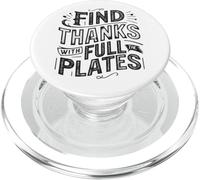 Encuentra Gracias con la inspiración de la Cita de Full Plates PopSockets PopGrip para MagSafe