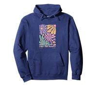 Encuentra la Belleza en la floración Floral inspiradora Diaria Retro Sudadera con Capucha