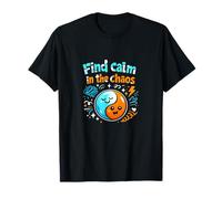 Encuentra la Calma en el Caos Yin Yang Chill Vibes Camiseta