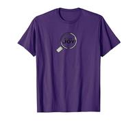 Encuentra la Lupa inspiradora Joy Camiseta, Hombre, Morado, XL