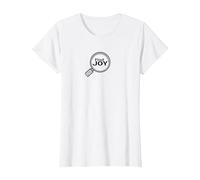 Encuentra la Lupa inspiradora Joy Camiseta, Mujer, Blanco, 3XL