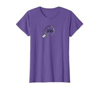 Encuentra la Lupa inspiradora Joy Camiseta, Mujer, Morado Jaspeado, XL