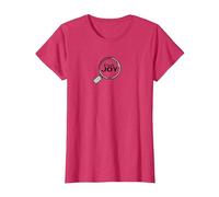 Encuentra la Lupa inspiradora Joy Camiseta, Mujer, Rojo Jaspeado, 3XL