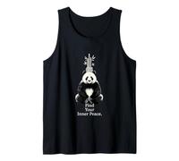Encuentra la Paz Panda Yoga Meditación Zen Camiseta sin Mangas