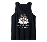 Encuentra la quietud en el Ruido Hatha Yoga Practicante Camiseta sin Mangas
