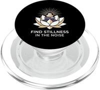 Encuentra la quietud en el Ruido Hatha Yoga Practicante PopSockets PopGrip para MagSafe
