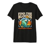Encuentra la sabiduría del colibrí Blooms Camiseta Premium