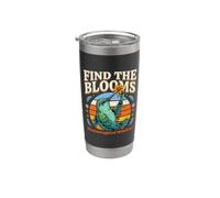 Encuentra la sabiduría del colibrí Blooms Vaso térmico de acero inoxidable de doble pared