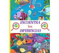Encuentra las diferencias 4-8 años: Debajo Del Mar! Divertido libro de rompecabezas para niños- Juego de los 7 errores - idea de regalo niña y niño