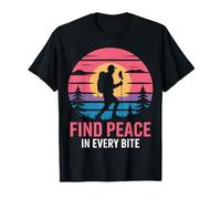 Encuentra Peace Senderismo Sunset Design Camiseta