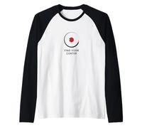 Encuentra tu Centro - Minimal Zen Design Camiseta Manga Raglan