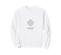 Encuentra tu diseño de brújula Central Inspirador Sudadera, Unisex para Adultos, Blanco, S