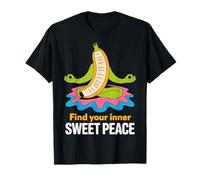Encuentra tu diseño Interior de Yoga de plátano y Dulce Paz Camiseta