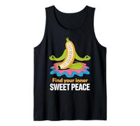 Encuentra tu diseño Interior de Yoga de plátano y Dulce Paz Camiseta sin Mangas