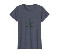 Encuentra tu Equilibrio: Yoga y Justice Harmony Logo Camiseta, Mujer, Azul Jaspeado, 3XL