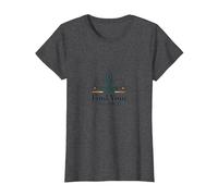 Encuentra tu Equilibrio: Yoga y Logotipo de armonía de Justicia Camiseta, Mujer, Jaspeado Oscuro, S