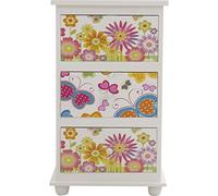 ENCUENTRA TU ESTILO Mesita 3 Cajones Flores Mesita 3 Cajones Flores