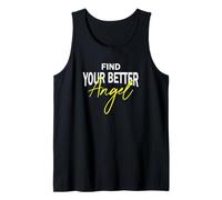 Encuentra tu Mejor ángel - Motivacional Inspirador Positivo Camiseta sin Mangas